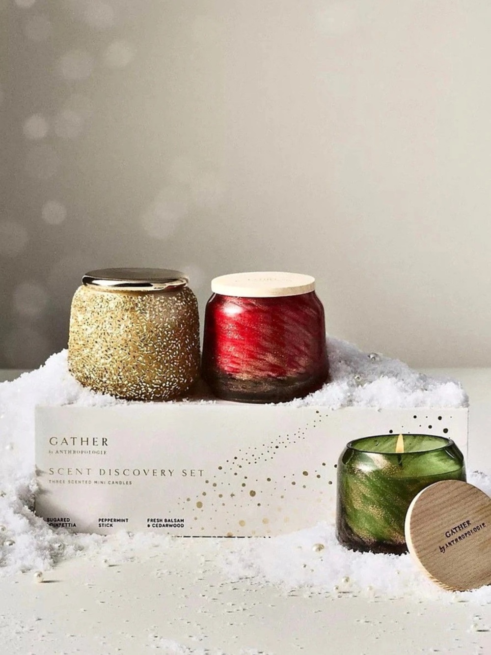 Cather by Anthropologie Scent Discovery Set Three-Candle NWT